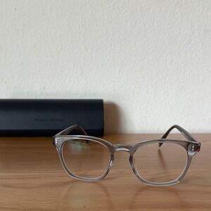 Warby Parker Felix Blue Gray Eyeglasses with Case